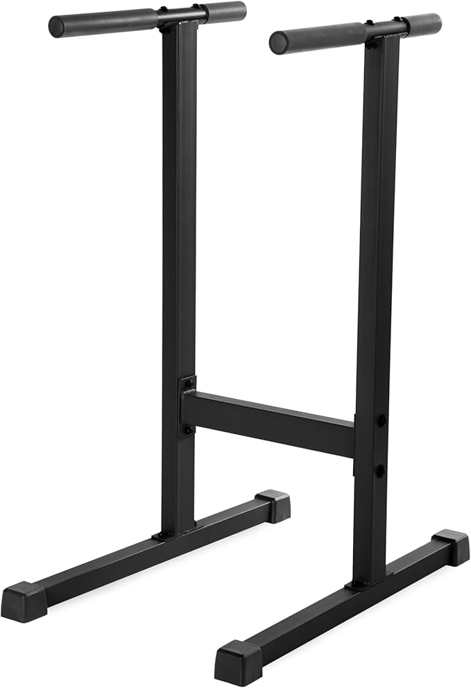 XMARK Dip Station, 500 lb. Weight Capacity Dip Stand, Gray or Black