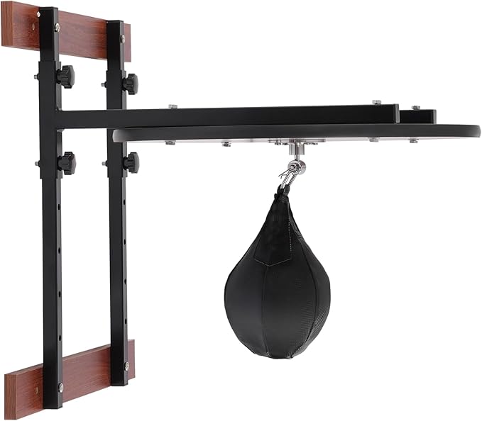 Enhanced 360°Swivel Wall-Mounted Speed Bag Platform Set for Boxing Gym Training for Ultimate Fitness Training & Boxing Reaction Drills, Ideal for Gym Use