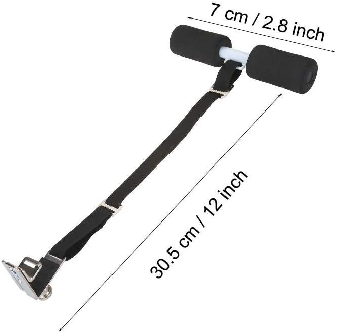 Dioche Bed Sit Up, Portable Fitness Sit Up Exercise Home Workout Equipment for Bodybuilding(Black)