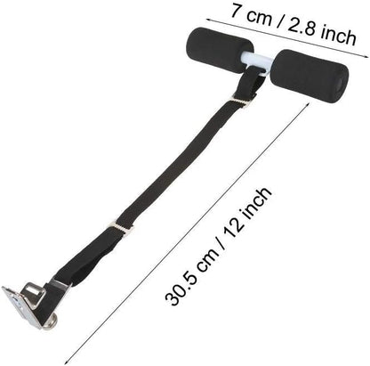 Dioche Bed Sit Up, Portable Fitness Sit Up Exercise Home Workout Equipment for Bodybuilding(Black)