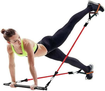SPIKE Home Exercise Kit 8 Resistance Bands Set up to 200Kg for Chest, Abs, Legs, Shoulder, Biceps, Triceps, Gym Equipment Set for Home Gym Workout