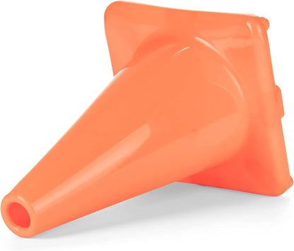 Champion Sports High Visibility Flexible Vinyl Cones for Sports Training, Agility Drills, Field & Gym Marking Sets