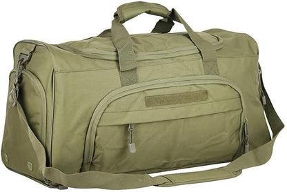 Gym Duffel Bag for Men Sports Duffel Bag with Shoe Compartment (GREEN-Model B)