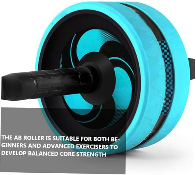 Milisten Silent Ab Roller Wheel with Knee Pad Fitness Equipment for Core Strength Adjustable Abdominal Exercise Tool for Home Workouts Suitable for Beginners and Advanced Users