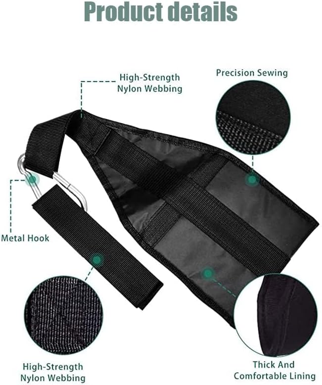 Hanging Ab Straps, for Abdominal Muscle Building, Rip Resistant and Padded Arm Support for Ab Workout, Ab Sling Straps for Knee and Leg Raises, Pull Up Straps for Men and Women