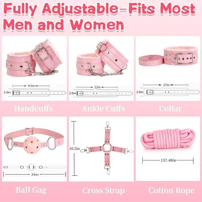 Complete 12-Piece Home Fitness Training Set, Providing Protection and Enhancing Training Effectiveness, Couple's Gift (Pink) - Q-Us