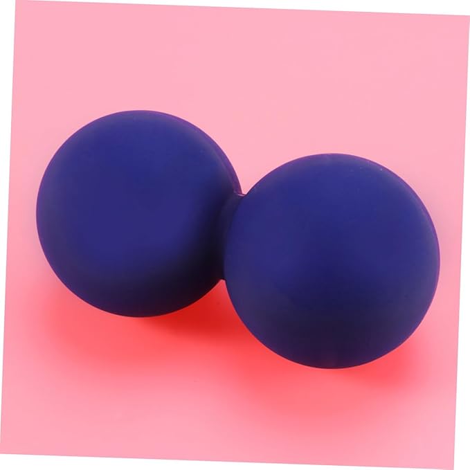 SECFOU Peanut Massage Ball Set Solid Silicone Myofascial Balls for Muscle Relief Physical Therapy and Yoga for Sore Back and Trigger Point Therapy