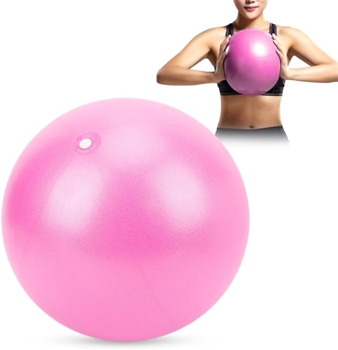 25cm Non-Slip Exercise Ball for Yoga & Pilates - Small Stability Ball for Core Strength Training, Home Gym, Balance Workouts
