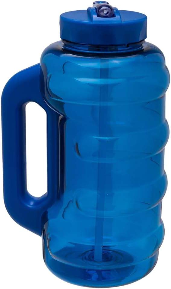 COOL GEAR 3-Pack BEAST 64 oz Jug with Handle | Large Capacity Water bottle for Athletes, Fitness, Gym, & Outdoor Sports | Wide mouth, Leak proof - Blueberry Pack
