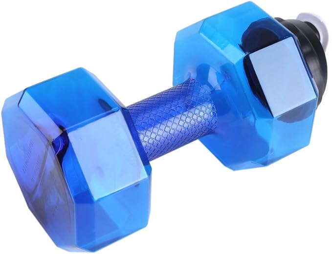 Sports Water Bottle 2.2L, Large Capacity Dumbbell Shaped Training Water Bottle Fitness Gym Training Cup, Flip Top Leak Proof lid, 5 Colors