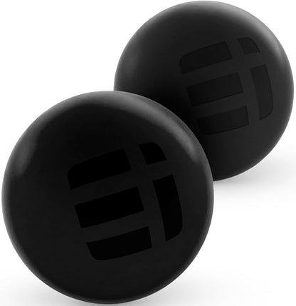 Massage Lacrosse Balls for Deep Tissue Relief - Trigger Point Therapy Ball Set for Plantar Fasciitis, Myofascial Release for Back, Shoulder, Foot - Massage Ball Roller - 2 Pack (Night Black)