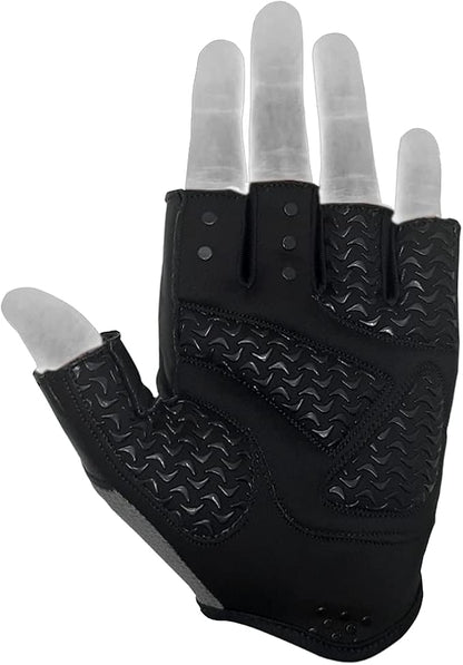 Weightlifting Gloves Leather Palm Grip Half Finger Body Building Gym Glove for Exercise Training Fitness Workout Men Women Lifts Made Spandex Materials, Including Genuine Amara Leather