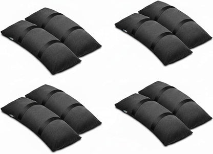Rhino BaseMate Umbrella Base Weights 8-Pack – Fillable Sand Bags for Umbrella Base & Patio Stand | Durable Weatherproof Sandbag Weights for Outdoor Umbrellas, Arched Design, Holds Up to 49 lbs Each