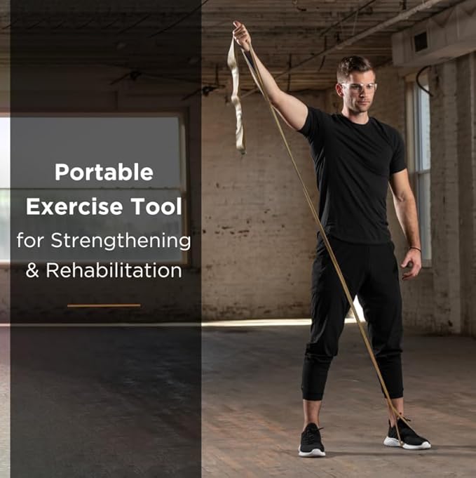 THERABAND CLX Resistance Band with Loops, Fitness Band for Home Exercise and Full Body Workouts, Portable Gym Equipment