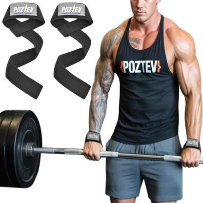 Lifting Straps for Weightlifting, Deadlifts & Pull-Ups – Non-Slip, Heavy-Duty Wrist Strap for Men & Women - 18" Cotton Gym Workouts Straps with Neoprene Padding for Powerlifting, Bodybuilding, Strength Training (Pair)