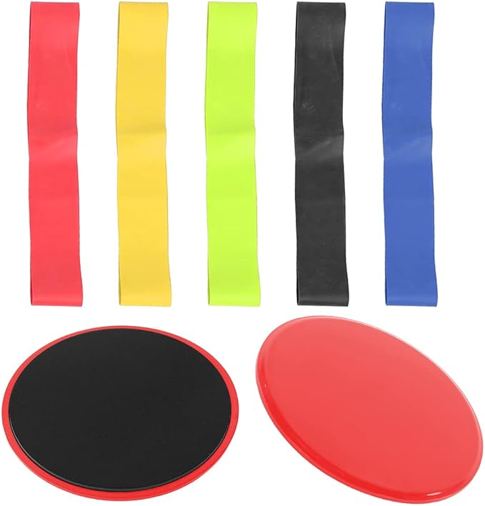 Workout Sliding Discs | 2 - Pack ABS Exercise Sliders for Core/Home Gym | Low - Intensity Exercise Equipment | Secure - Grip Base, 336g