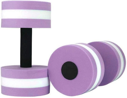 Water Dumbbells, Aquatic Exercise Dumbell, Set of 2 Aerobic Water Exercise Foam Dumbbells Pool Resistance for Men Women Weight Loss Water Sports Fitness Tool