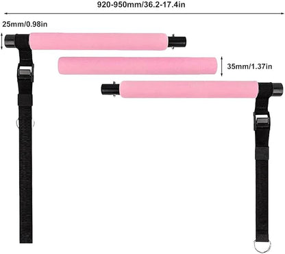 Pilates Bar Set – Home Workout Equipment, Resistance Band Bar | Fitness Gear for Women, Portable Gym Tool for Strength Training, Yoga, Full Body Toning, Core and Flexibility Workouts