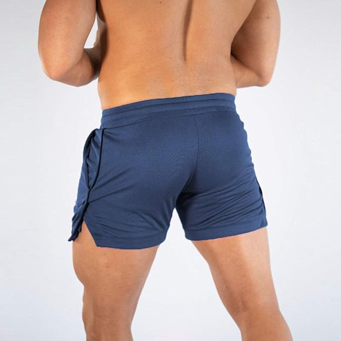 Surenow Mens Running Gym Shorts 3 Inch Breathable Lightweight Athletic Sport Shorts Training Workout Shorts with Pockets