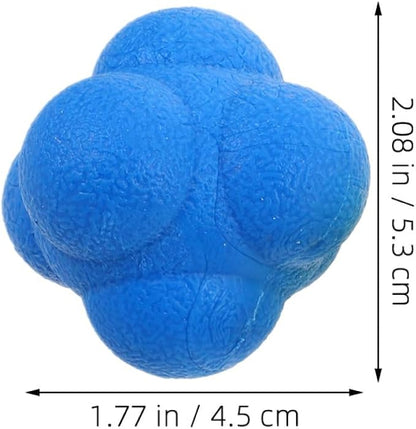6pcs Hexagonal Reaction Balls Reflex Training Balls for Hand Eye Coordination and Reaction Speed Improvement, 5.5cm Set for Sports Training and Agility Exercises