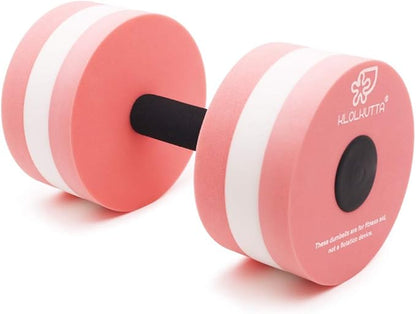 Aquatic Dumbells, 2PCS Water Aerobic Exercise Foam Dumbbell Pool Resistance,Water Aqua Fitness Barbells Hand Bar Exercises Equipment for Weight Loss