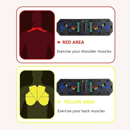The Alpine Press Push-Up Board – Foldable Color-Coded Push-Up System with Comfort-Grip Handles, Portable Home Gym Strength Training for Men & Women