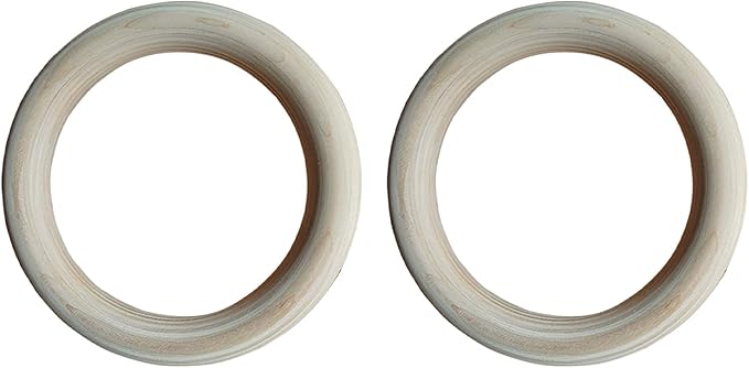Wooden Gymnastic Rings, Calisthenics Grips Equipment | Full Body Workout Rings | for Home Gym Fitness Exercise Playground Indoor Outdoor