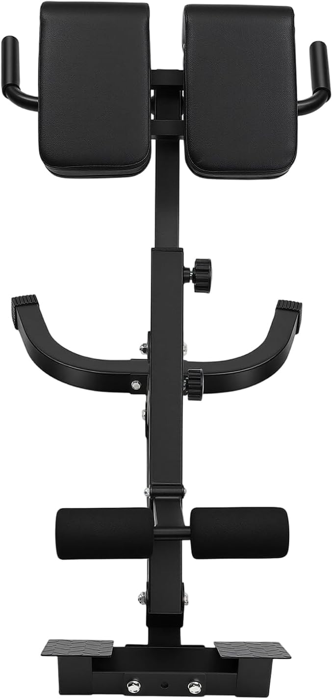 Roman Chair Back Extension Bench, Multi-Functional 5 Position Adjustable Ab Sit up Exercise, Foldable Heavy-Duty Hyperextension Bench for Home Gym