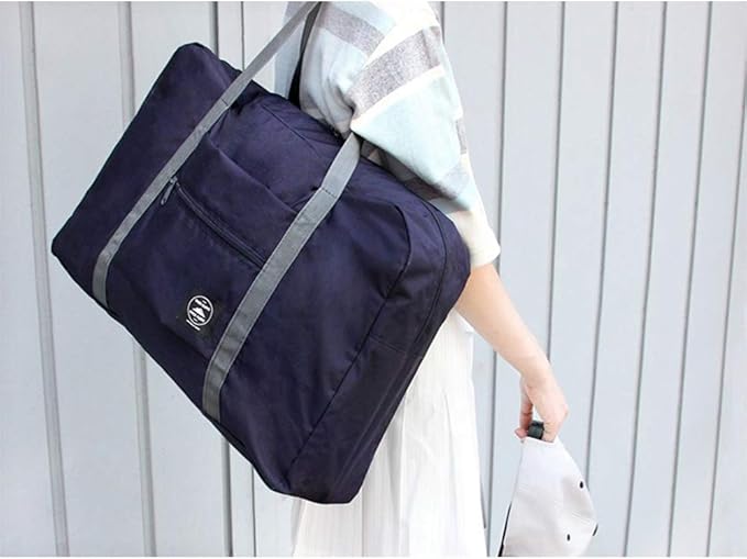 2 Pack Foldable Travel Duffel Bag, Lightweight Carry On Luggage Bag for Women and Men, Waterproof Multipurpose Sport Duffle for Sports, Gym, Vacation