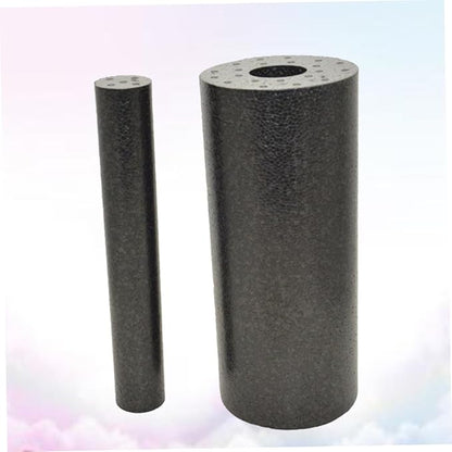 Totority 2sets Hollow Dual-use Yoga Column Set Muscle Relaxing Massage Bar for Myofascial Release and Fitness Non-Slip Foam Roller for Muscle Recovery and Tension Relief