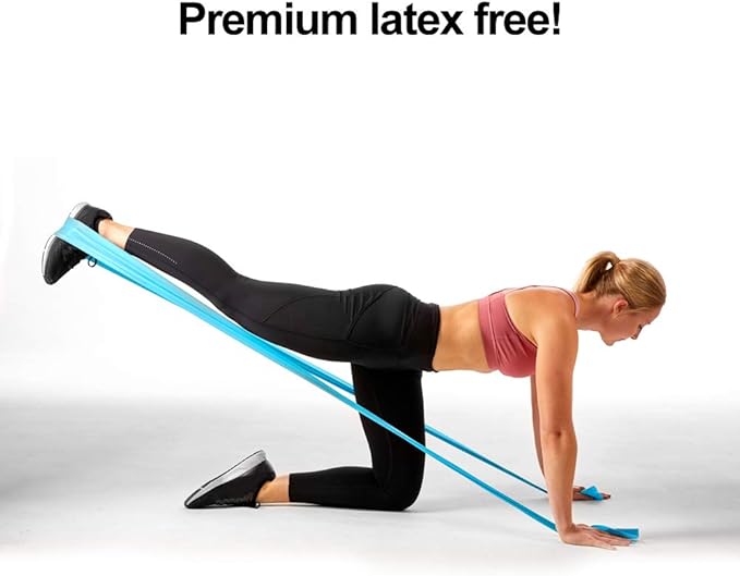 Resistance Band for Working Out | Super Exercise Bands 8,16,24 Yard Bulk Rolls |10 Strengths in Light Medium and Heavy Resistance Bands | Latex Free Workout Bands Including App and e-Book