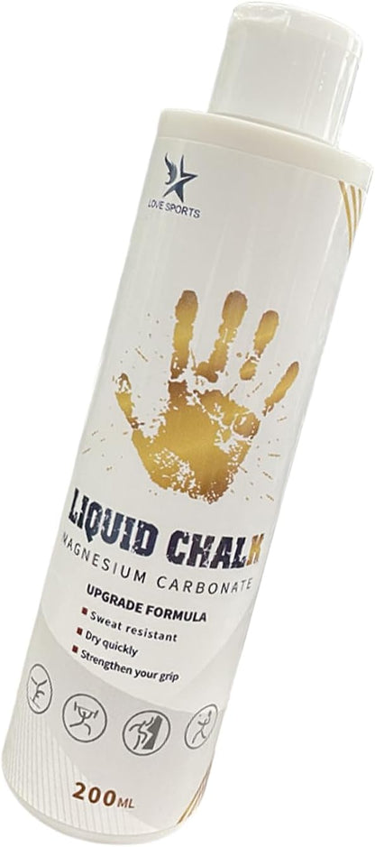 Liquid Gym Chalk Sweat Strong Grip Quick Drying Hand Grip Chalk for Gymnastics, Rock Climbing, Powerlifting Liquid Magnesiums Powder