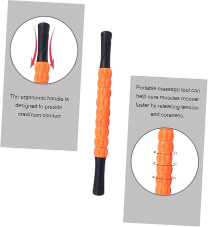 Massage Roller Stick for Muscle Relaxation and Deep Tissue Release Ergonomic Handle for Comfortable Pressure Control Portable Fitness Tool for Men and Women for Yoga and Post