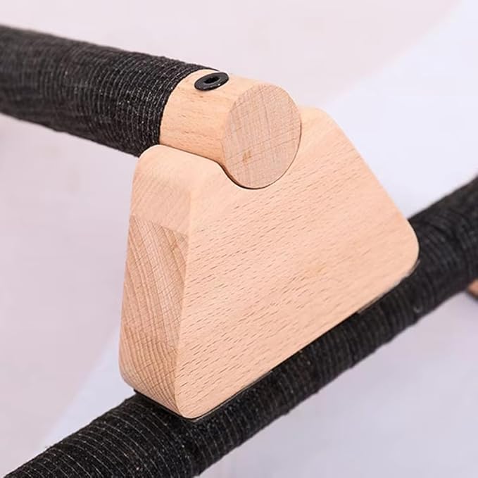 Aboiled Wooden Push-Up Bars for Home Workout - 1 Pair, 25CM Push-Up Stand Parallettes for Men and Women(30cm)