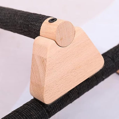 Aboiled Wooden Push-Up Bars for Home Workout - 1 Pair, 25CM Push-Up Stand Parallettes for Men and Women(30cm)