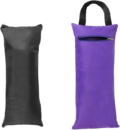 TOPTIE 2 Pack Yoga Sandbag Weighted Bag for Fitness Yoga Bolster, Unfilled Sandbag 16 x 7 Inch