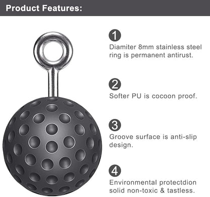 SELEWARE Non-Slip Pull Up Power Balls, Rock Climbing Grips for Strength Training, Forearm and Hand Exerciser for Chin Up Bar, Kettlebell, Barbell, Resistance Band Handles, Home Gym Workout Equipment