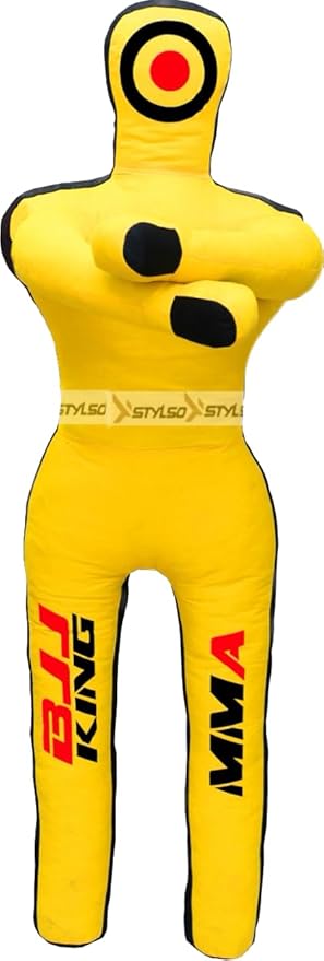 Unfilled Grappling Dummy – Adult Life Size Wrestling & BJJ Training Dummy, MMA Jiu Jitsu Judo Takedown & Throwing Practice, Heavy-Duty Triple-Stitched Canvas Submission Dummy