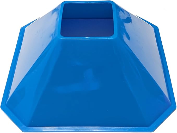Sports Square Training Cones (Set of 10) - APEX PRO Sports - Training Cones with Carry Strap for Training, Soccer, Football, Basketball,Kids and Other Sports and Games