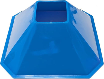 Sports Square Training Cones (Set of 10) - APEX PRO Sports - Training Cones with Carry Strap for Training, Soccer, Football, Basketball,Kids and Other Sports and Games