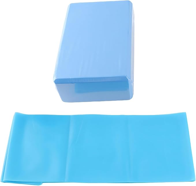 5 Piece Yoga Set, Yoga Blocks with Stretch Belt, Latex Towel, and Yoga, Complete Workout Kit for Home Gym, Yoga and Pilates Training