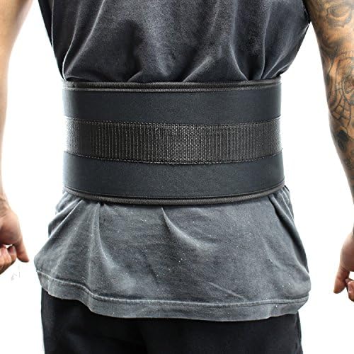 6" Nylon Power Weight Lifting Belt/Back Support Belt Black