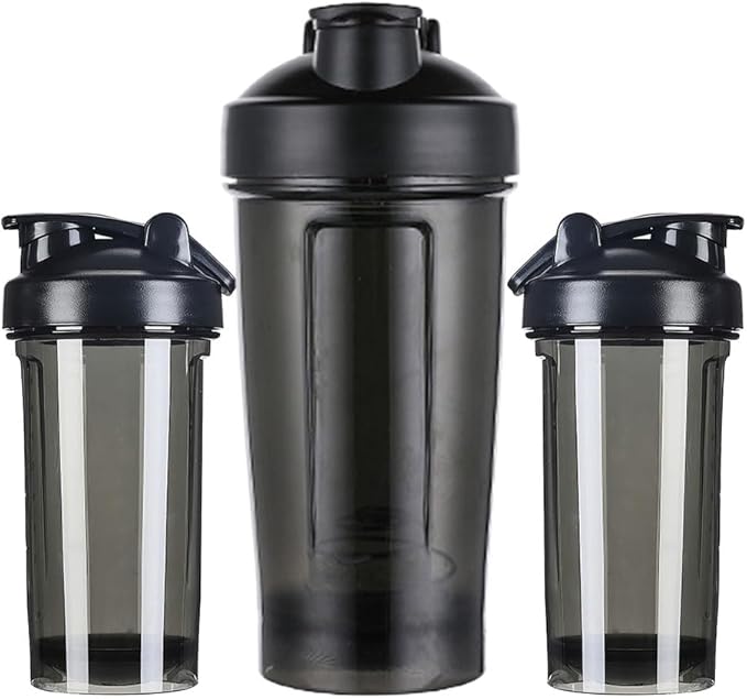 Custom Shaker Bottles 18 oz Personalized Leak Proof Sports Shaker Cups with Your Own Logo Name Photo, Perfect for Gym, Travel, Outdoor Sports, PureBlack