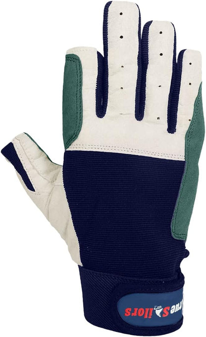 MRX Sailing Gloves for Men & Women 3/4 Finger Grip Great for Sailing, Yachting, Paddling, Kayaking, Fishing, Dinghying Water Sports