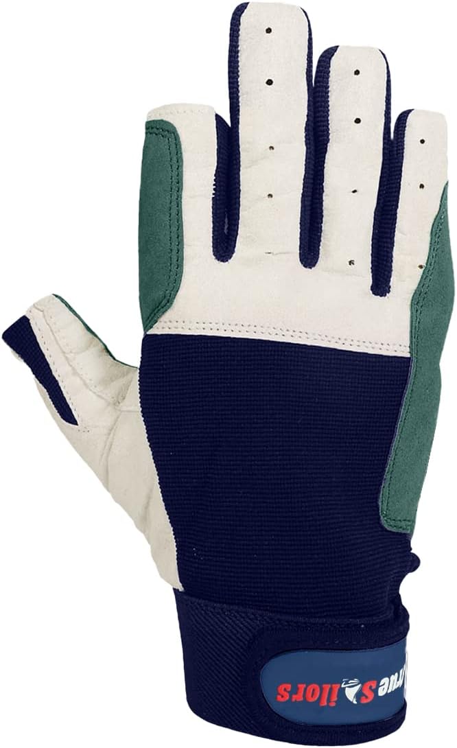 MRX Sailing Gloves for Men & Women 3/4 Finger Grip Great for Sailing, Yachting, Paddling, Kayaking, Fishing, Dinghying Water Sports
