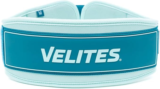 Velites - Weightlifting Lumbar Support Belt - Official of the Royal Spanish Weightlifting Federation - Extra-adherent Velcro - For Deadlifts, Squats, Snatches and Cleans