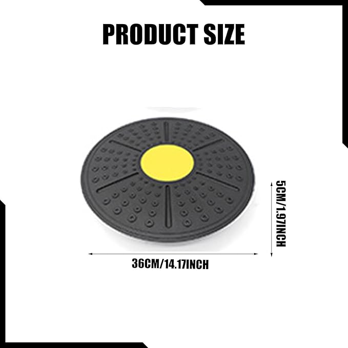 Wobble Balance ° Rotation Non Slip Diameter 36cm Portable Core Training Balance Stability, for Sports Home