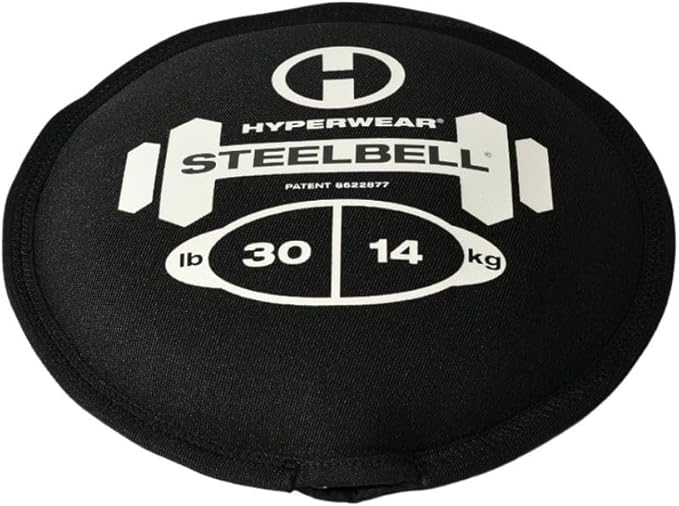 Hyperwear SteelBell - Hyper Flex 4-Way Stretch Neoprene, Patented No-Leak Slam Ball Kettlebell Strength Training - Sustainably Sourced USA Steel Shot