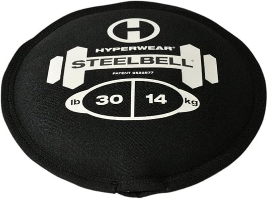 Hyperwear SteelBell - Hyper Flex 4-Way Stretch Neoprene, Patented No-Leak Slam Ball Kettlebell Strength Training - Sustainably Sourced USA Steel Shot