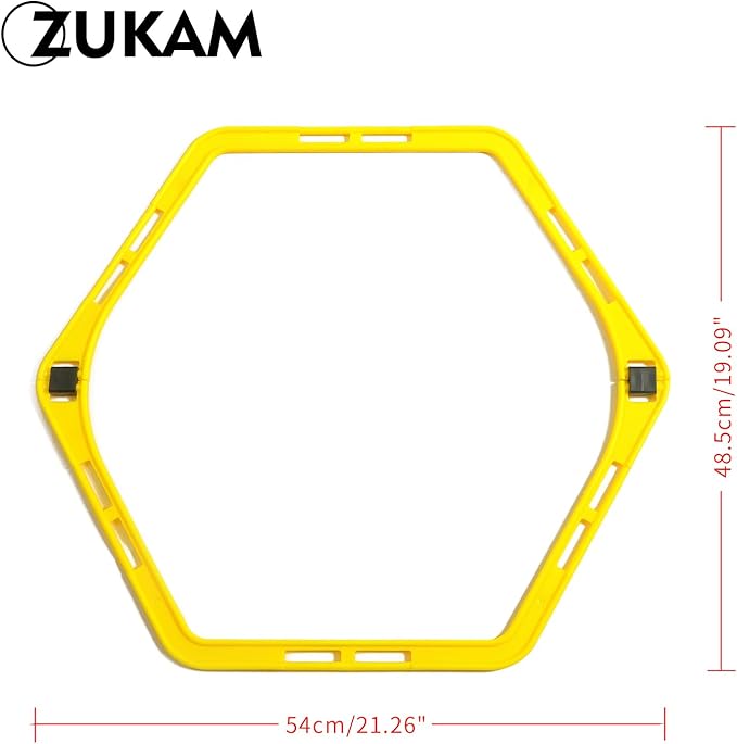 Hex Agility Rings for Speed Training & Agility Footwork Training Speed Hurdles Ladder